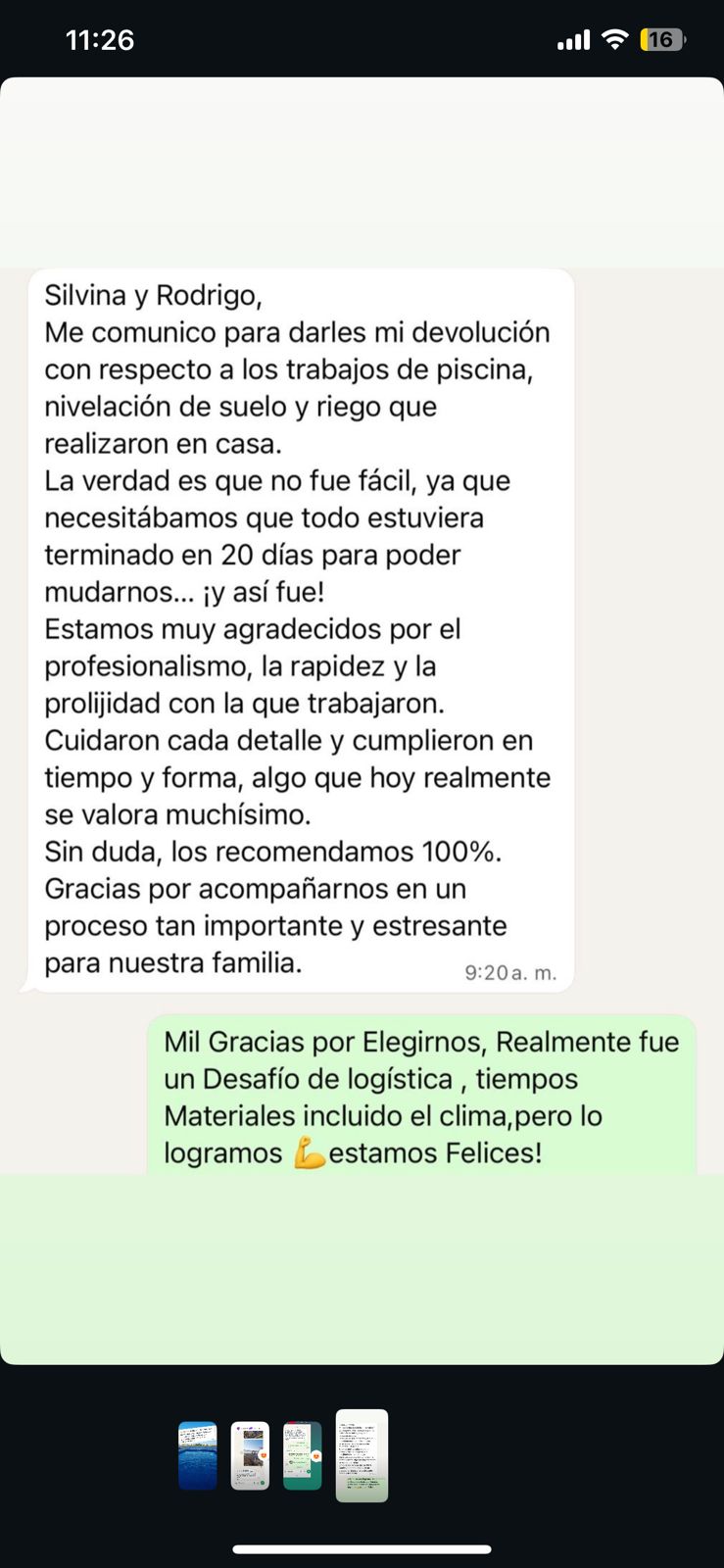 Testimonio real cliente WhatsApp